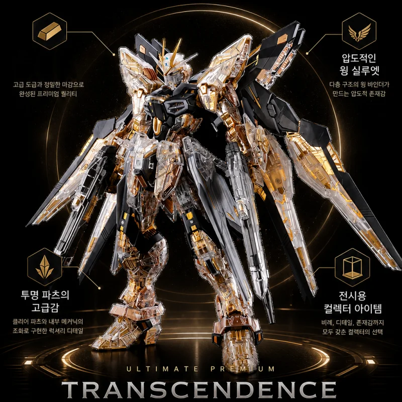 1/100 Scale Original Bandai Premium Mgex Strike Freedom Mechanical Clear Version Assembly Model Kit For Adult Hobby Collectors