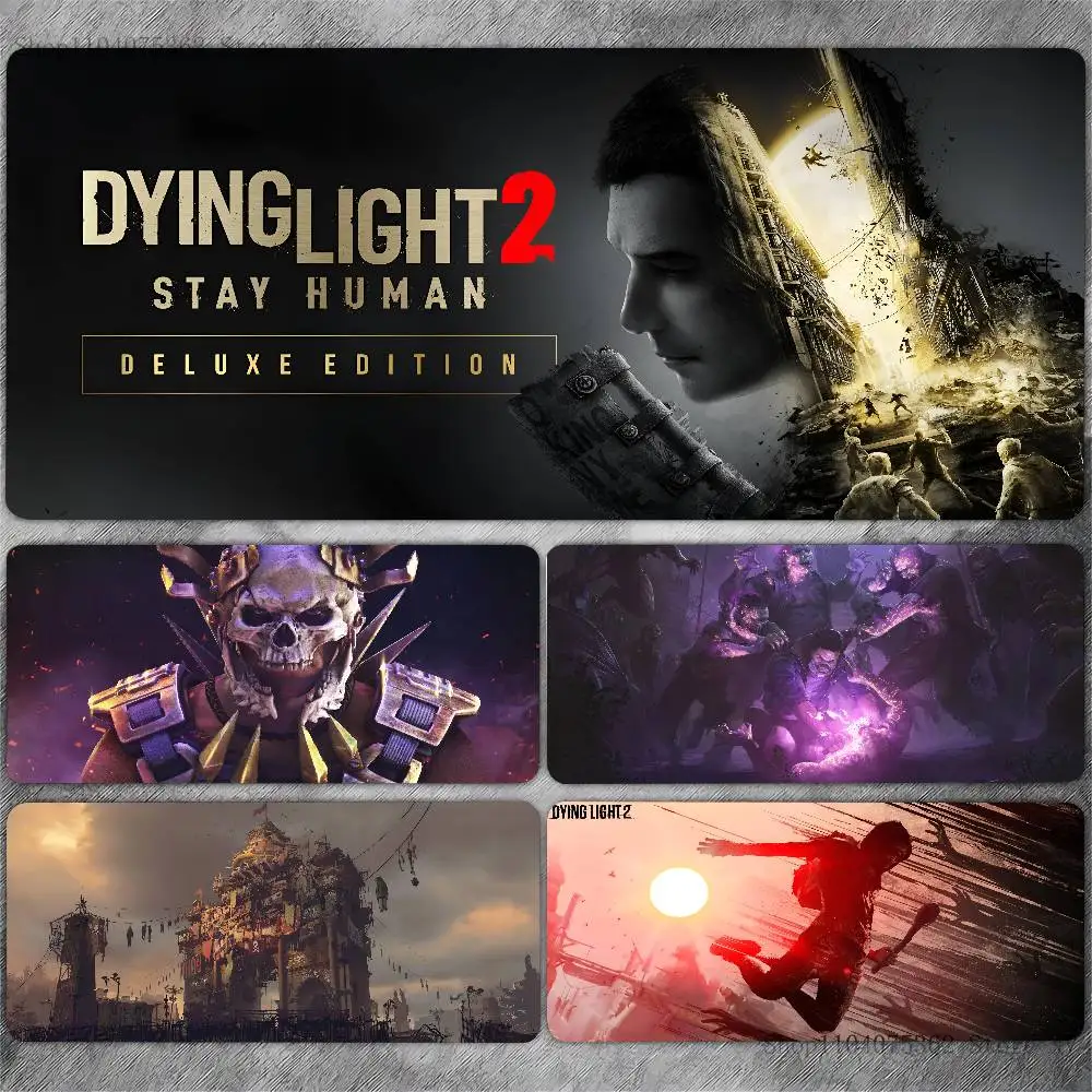 Game Dying Light 2 Stay Human Mousepad Large Keyboard Desk Mat Gaming Mouse Pad LockEdge Non-slip Mat