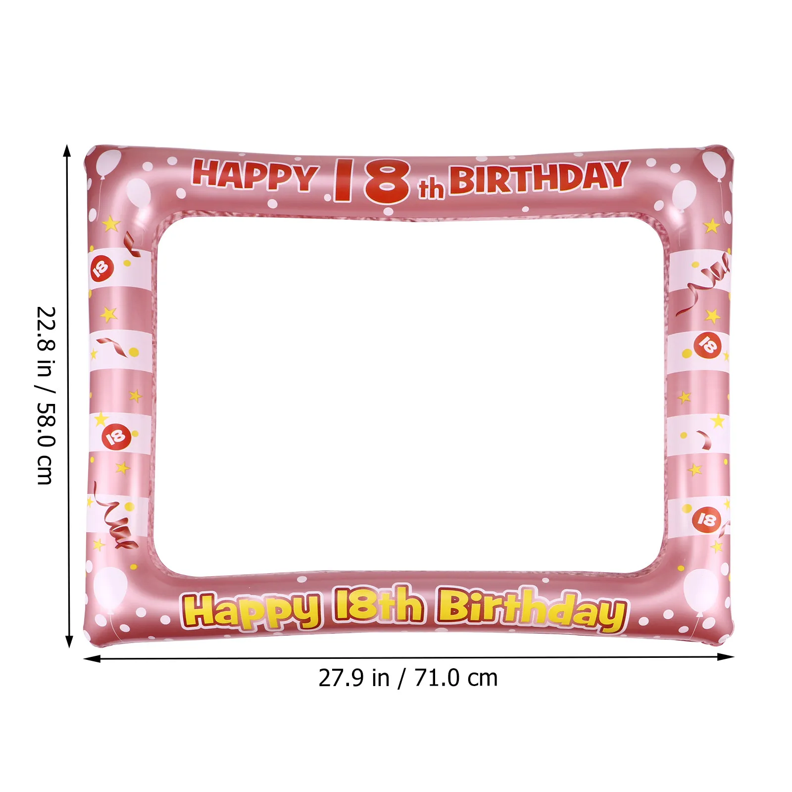 1 pc Inflatable Pvc Photo Frame Props For Birthday Party Photo Booth Adult Lightweight Easy Carry Special Memories