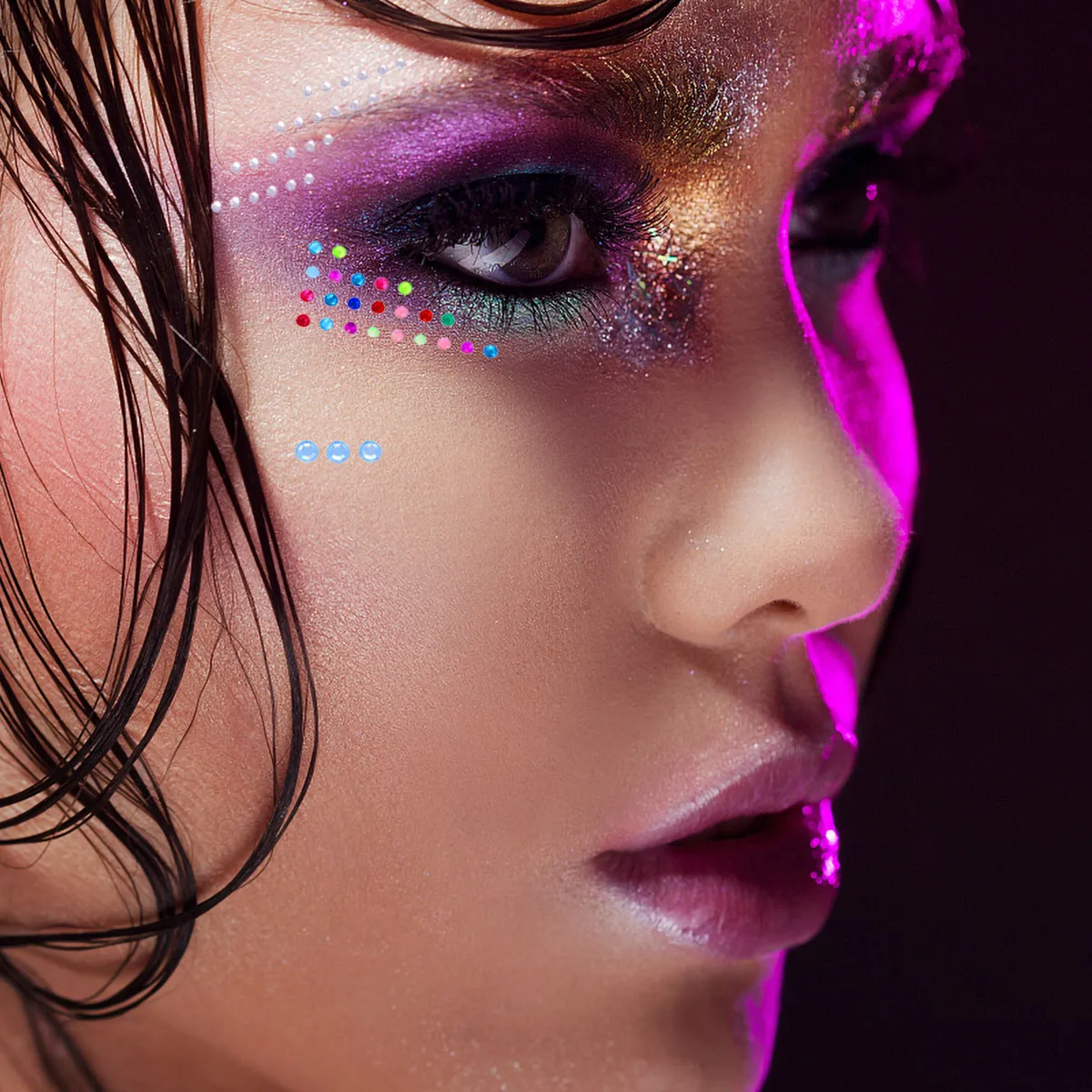 كريستال حجر الراين ملصقات ذاتية اللصق الاكريليك الأحجار الكريمة Diy بها بنفسك ديكور الحرف متعدد الألوان لامعة الشارات لاصق جواهر