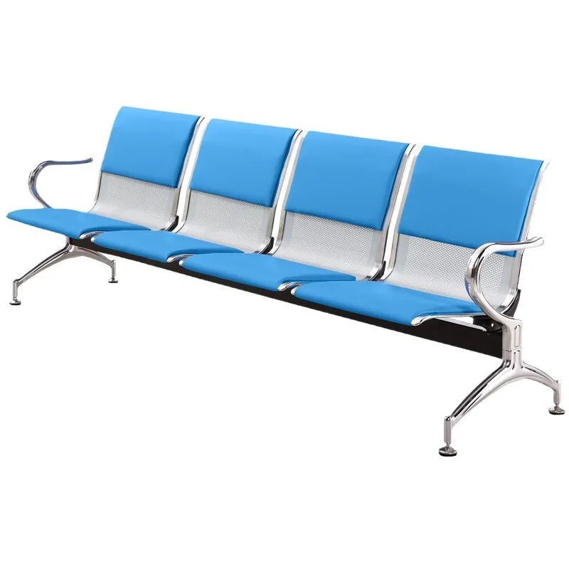 Three-person row chir hospital waiting chai transfusion cair rest row public seat airport chair waiting hair