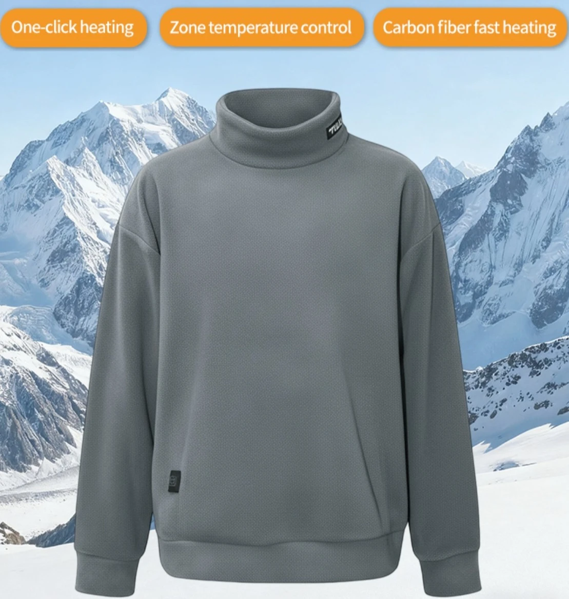 

Осенне-зимняя мужская повседневная толстовка из ткани с длинными рукавами, однотонная футболка с воротником-стойкой и полумолнией, топ, мужской пуловер