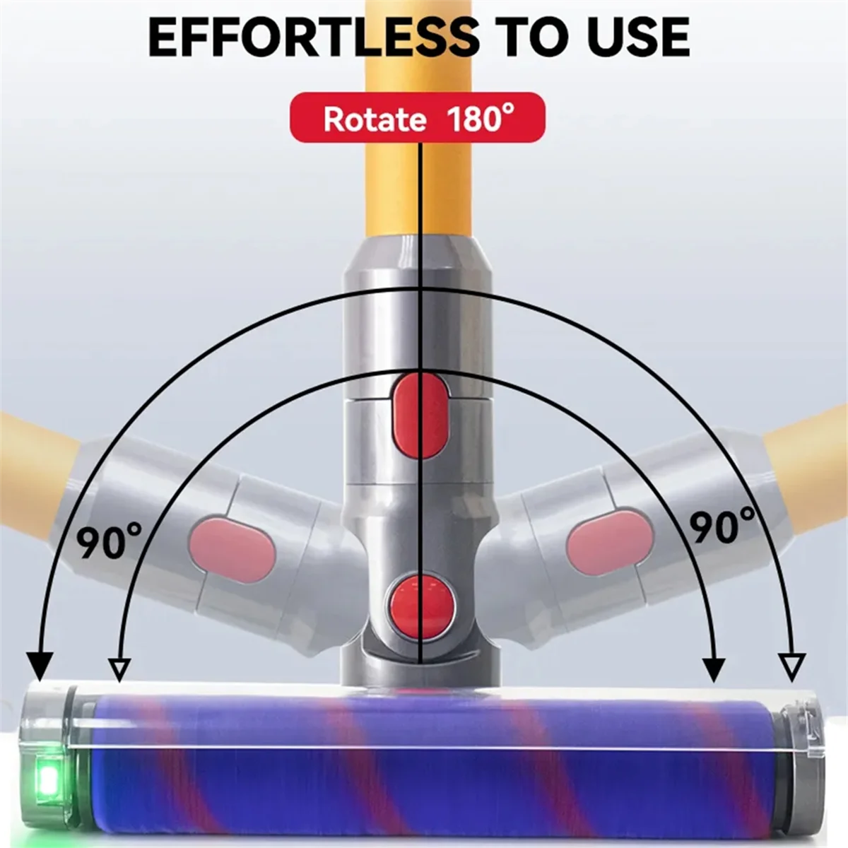 رأس فرشاة أرضية مكنسة كهربائية لدايسون V8 V7 V10 V11 V15 قطع غيار المكنسة الكهربائية رأس فرشاة دوارة بالليزر # أ66 ك