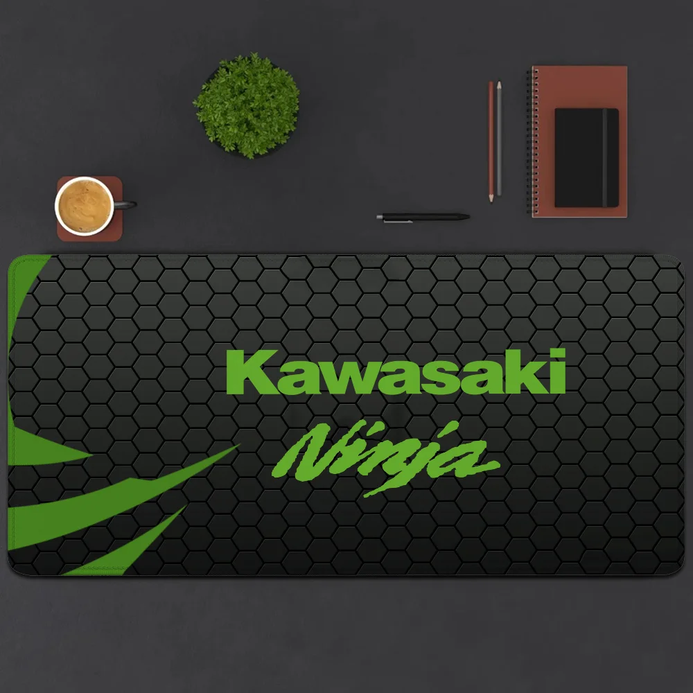 Gamer Cabinet Kawasakis Desk Accessories Extended Pad Gaming Mats Mouse Mat Pc Setup Accessories Mousepad Anime Keyboard Offices