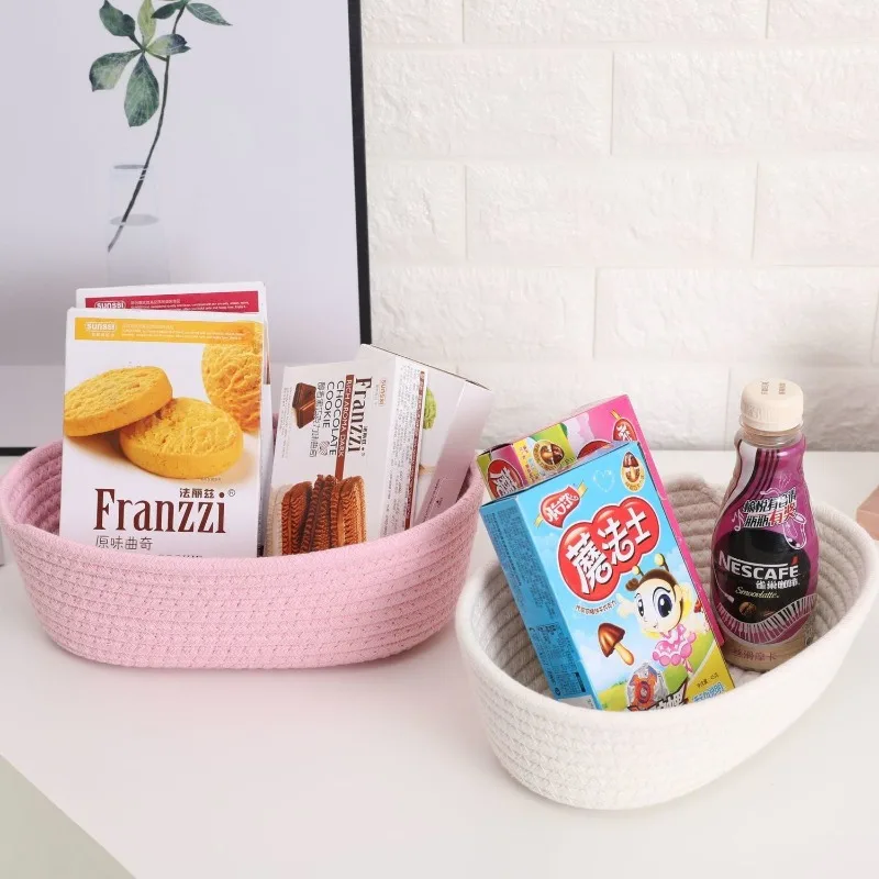 Large Capacity Desktop Storage Basket, Snack Toys, Cosmetics Storage Basket