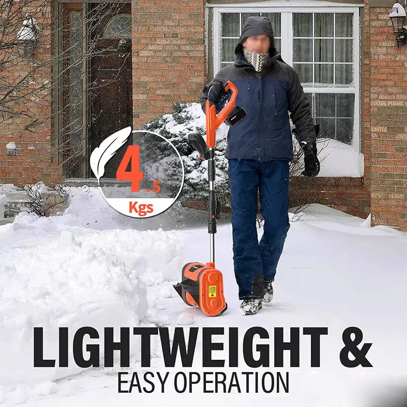 Winter Electric Snowplow Snow Sweeper  Snow Shovel 1800W Snow Blower Small Snow Clearing Equipment
