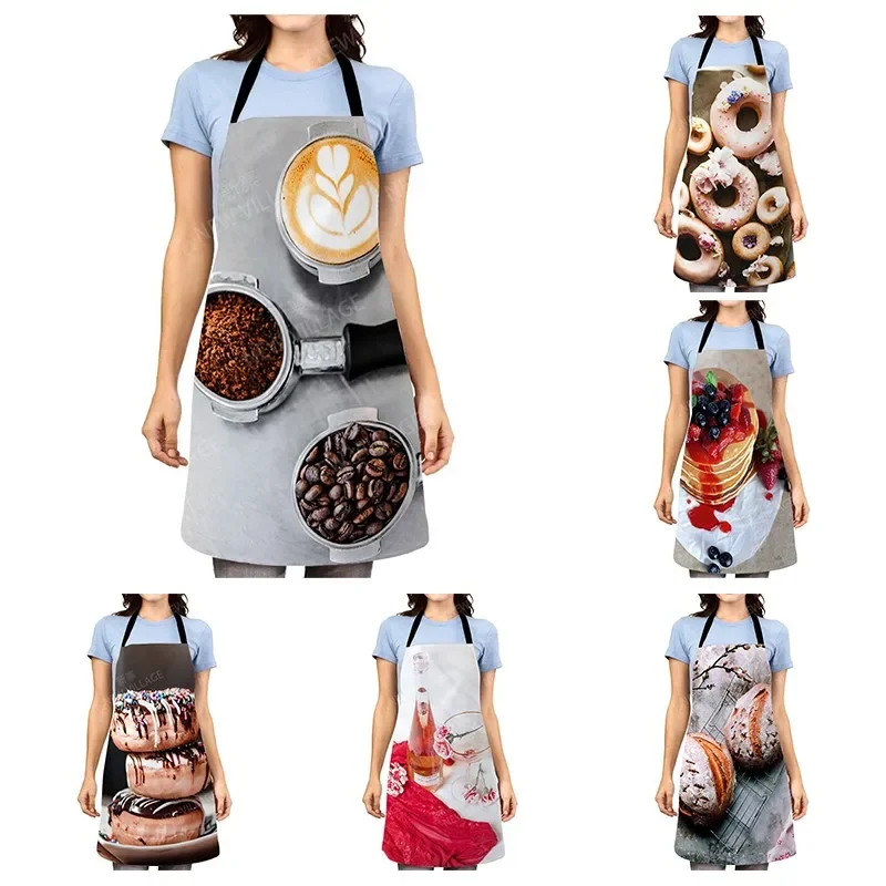 nordic Aesthetic Women kitchen apron kids original Children Waterproof girl princess waiter work apron oil proof boho plant