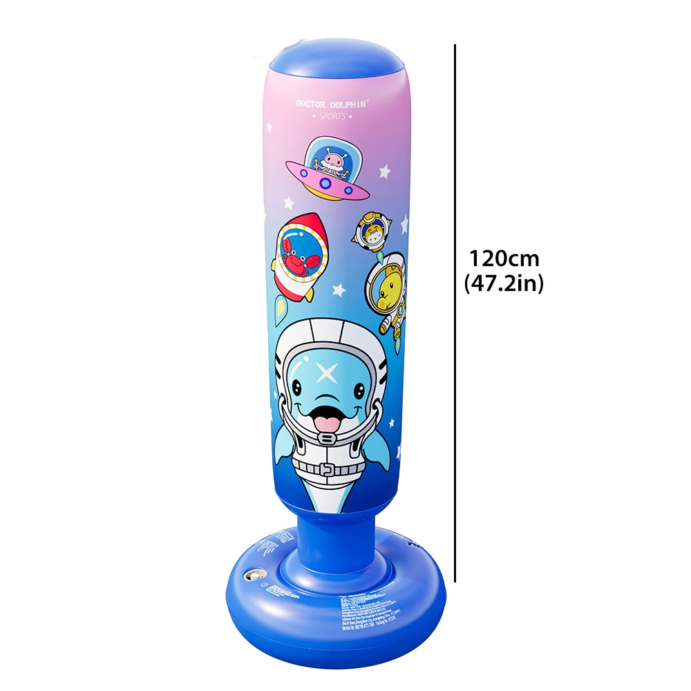 Inflatable Tumbler Punching Bag for Kids, Outdoor Toys Games, Home Gym Fitness, Boxing Fight Training, Stress Relief Toy