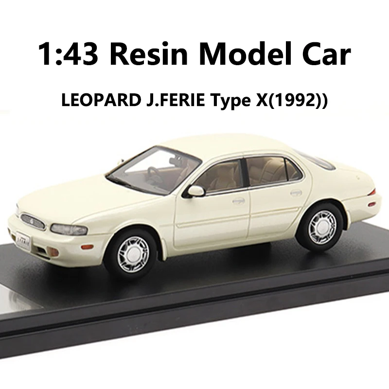 

1:43 Hi-Story Resin Model Car Nissan Leopard J.Ferie Type X 1992 High Detail Scale Collectible Display Toy Gift