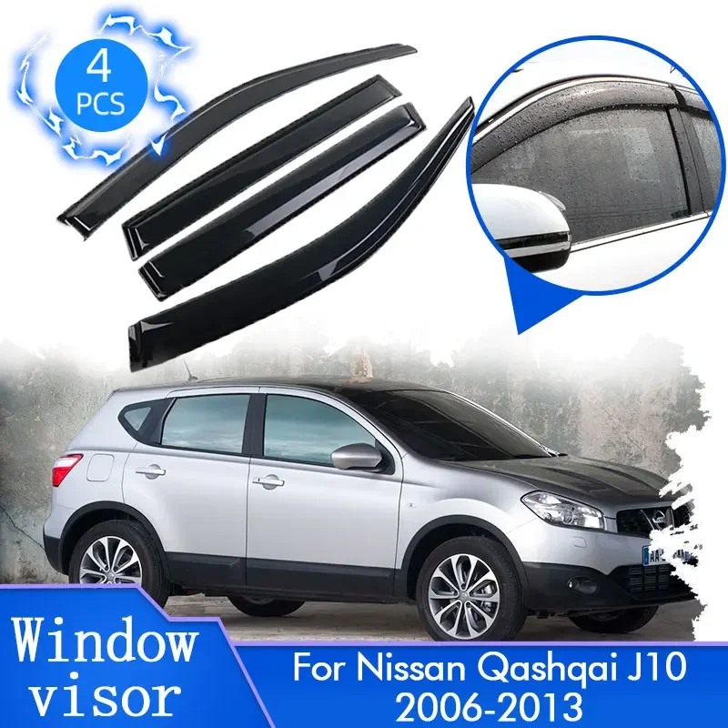 

Для Nissan Qashqai Dualis J10 2006 2007 2008 2009 2010 2011 2012 2013 черный козырек для окна дефлектор освещения