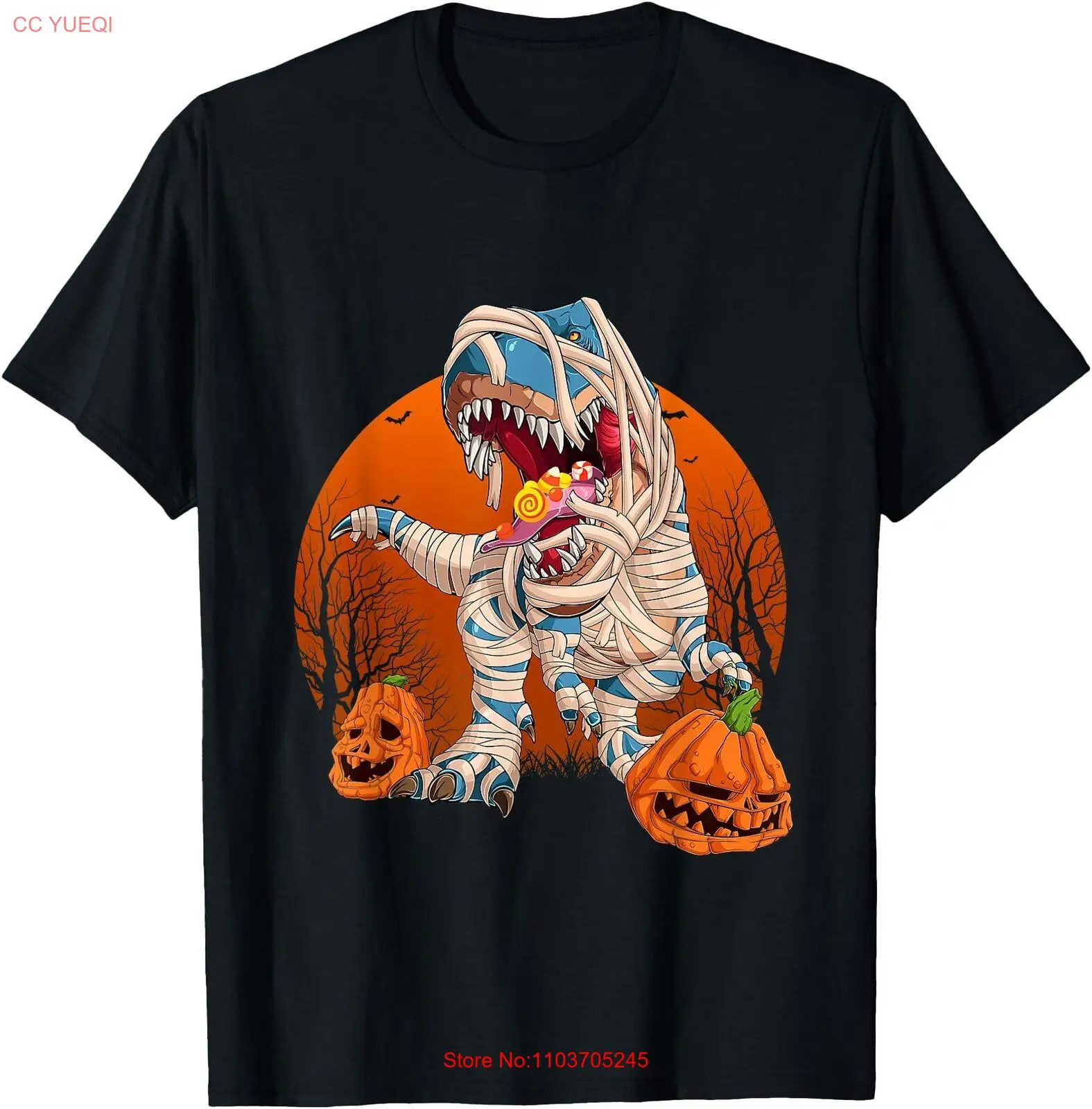 Мужская футболка с тыквой динозавром Trex, Хэллоуин, для детей, мамы, зомби, динозавра