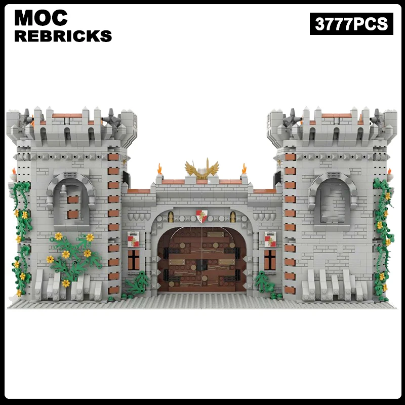 

Medieval Castle Gate Alternative MOC Building Blocks Assembly Model Bricks Display Creative Children Christmas Toys Gifts