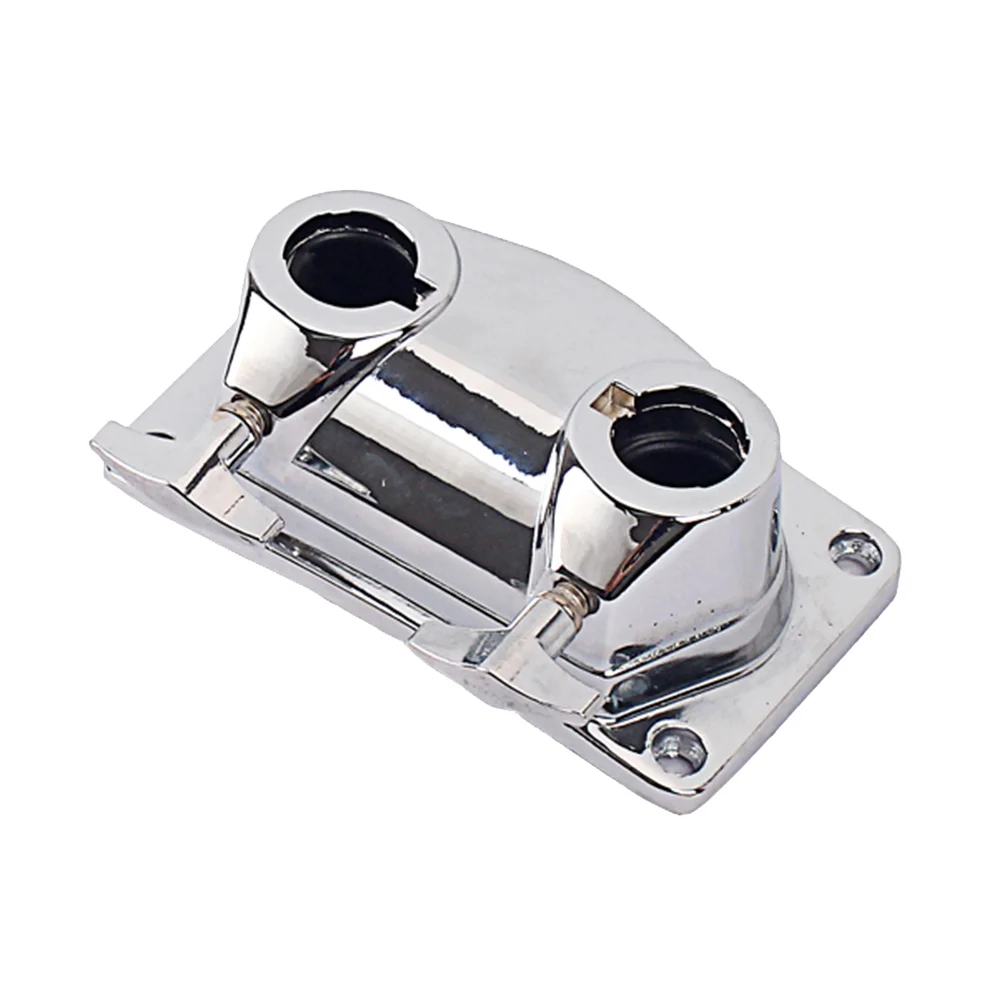 

Durable Metal Double Hole Drums Base Plate Drum Tom Mount Bracket Rack Clamp Percussion Accessory WC80