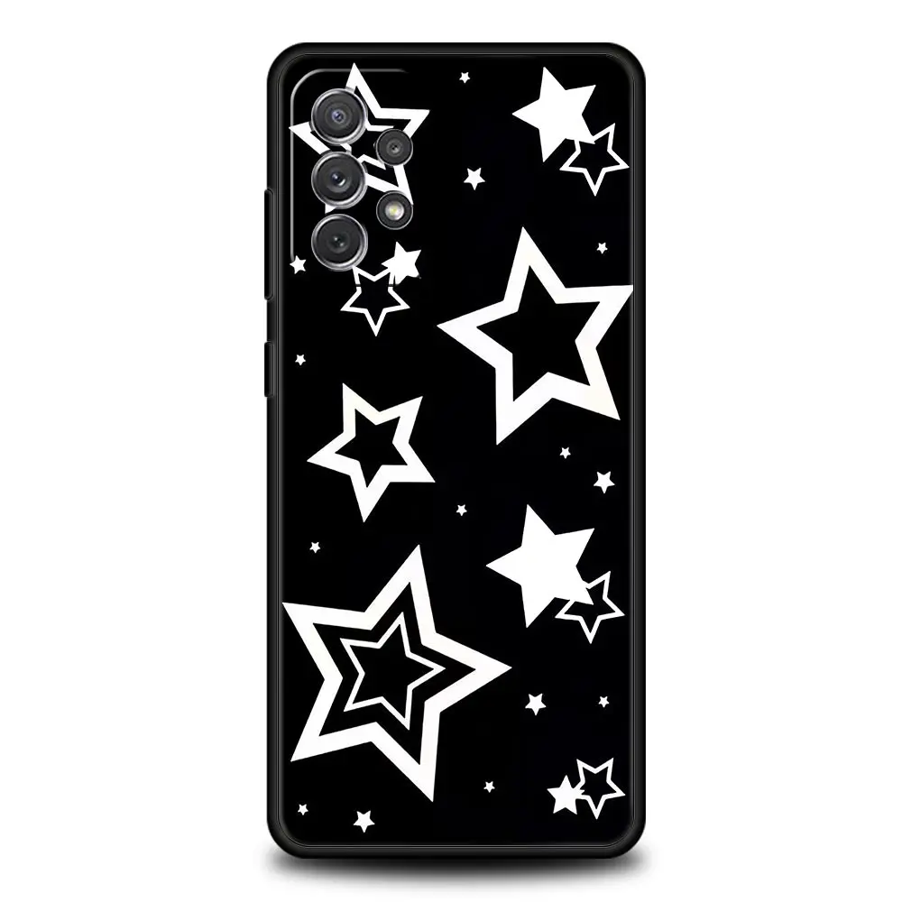 Style Stars Pattern Phone Case for Samsung A51 A71 A21S A11 A15 A25 A31 A41 A52 A32 A23 A33 A53 A73 A03S A05S A13 5G A72 Cover