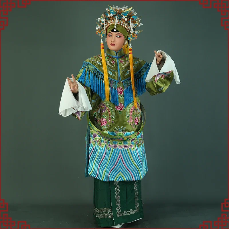 أوبرا بكين الملابس المتخصصة الدراما الجدة رداء الإمبراطورة Dowager فينيكس الملابس Yue Opera She Taijun ملابس الأداء المرحلة