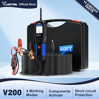 VDIAGTOOL V200 probador de circuito automotriz 12V-24V sonda de circuito de alimentación buscador de disyuntor abierto herramientas de diagnóstico eléctrico de coche