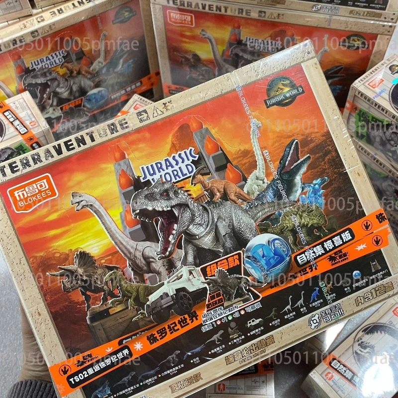 

Blokees Мир Юрского периода Динозавр Тираннозавр Велоцираптор Рекс Реалистичная фигурка животного Модель Украшение Игрушка для мальчиков