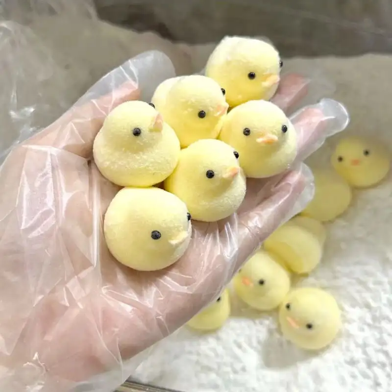 1Pcs Handmade Silicone Squishy Mini Duckling Relief Squishy New Fidget Toy,mini Relief Squeeze Toy