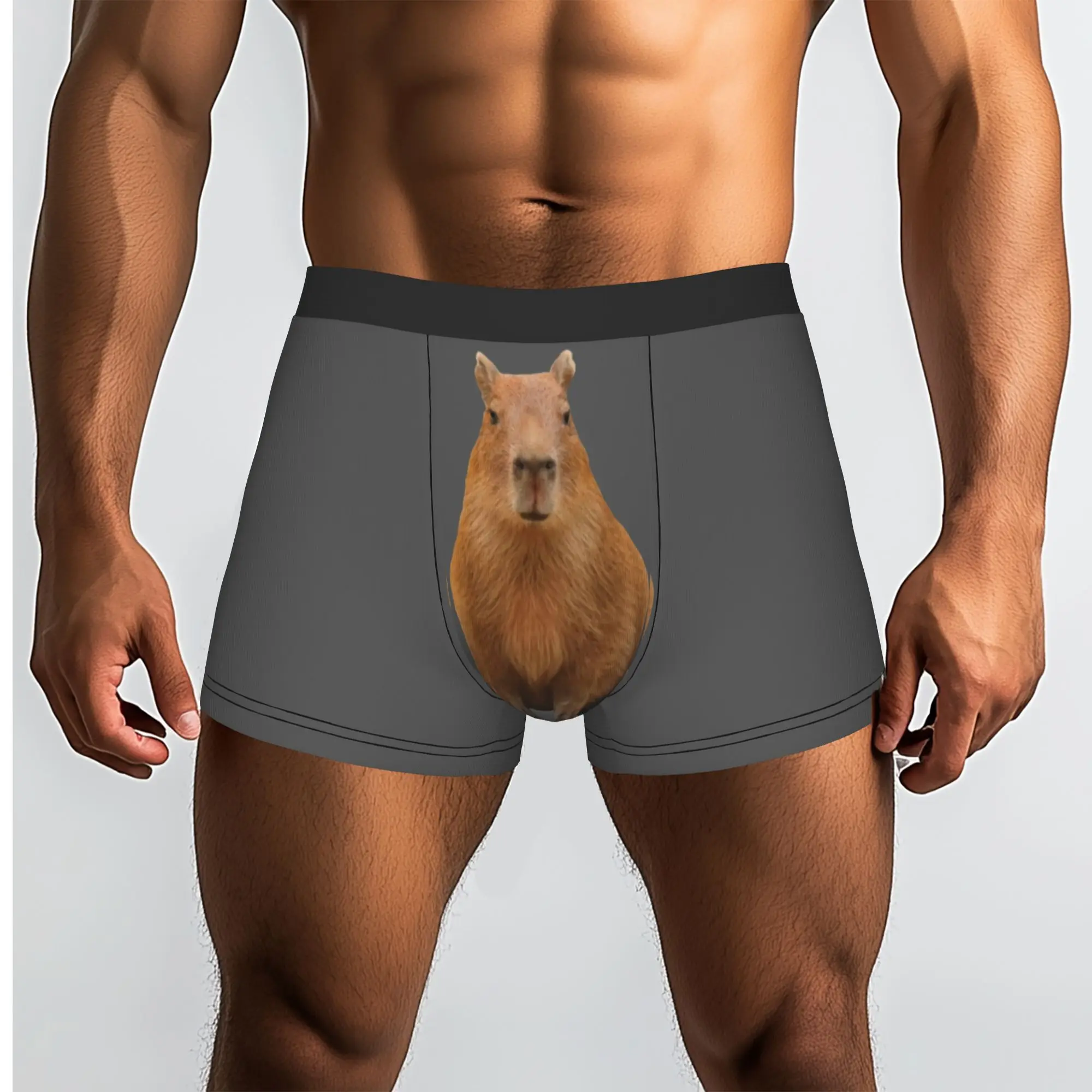 Custom Funny Capybara Popular Animals Boxers Shorts Men  Briefs Underwear Novelty Underpants