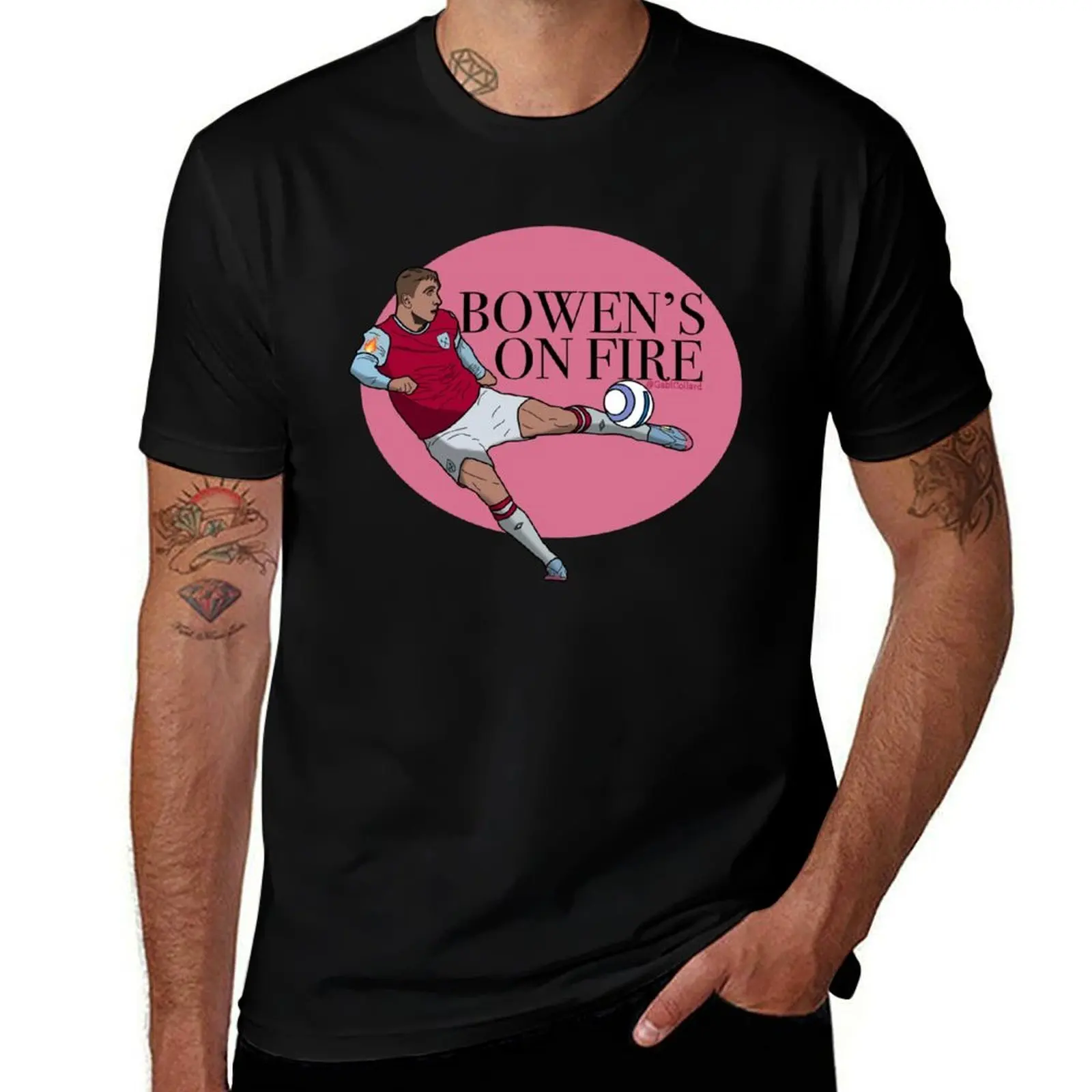 

Bowen’s on Fire! T-Shirt vintage t shirts vintage anime shirt cute tops blue archive cotton t shirt men