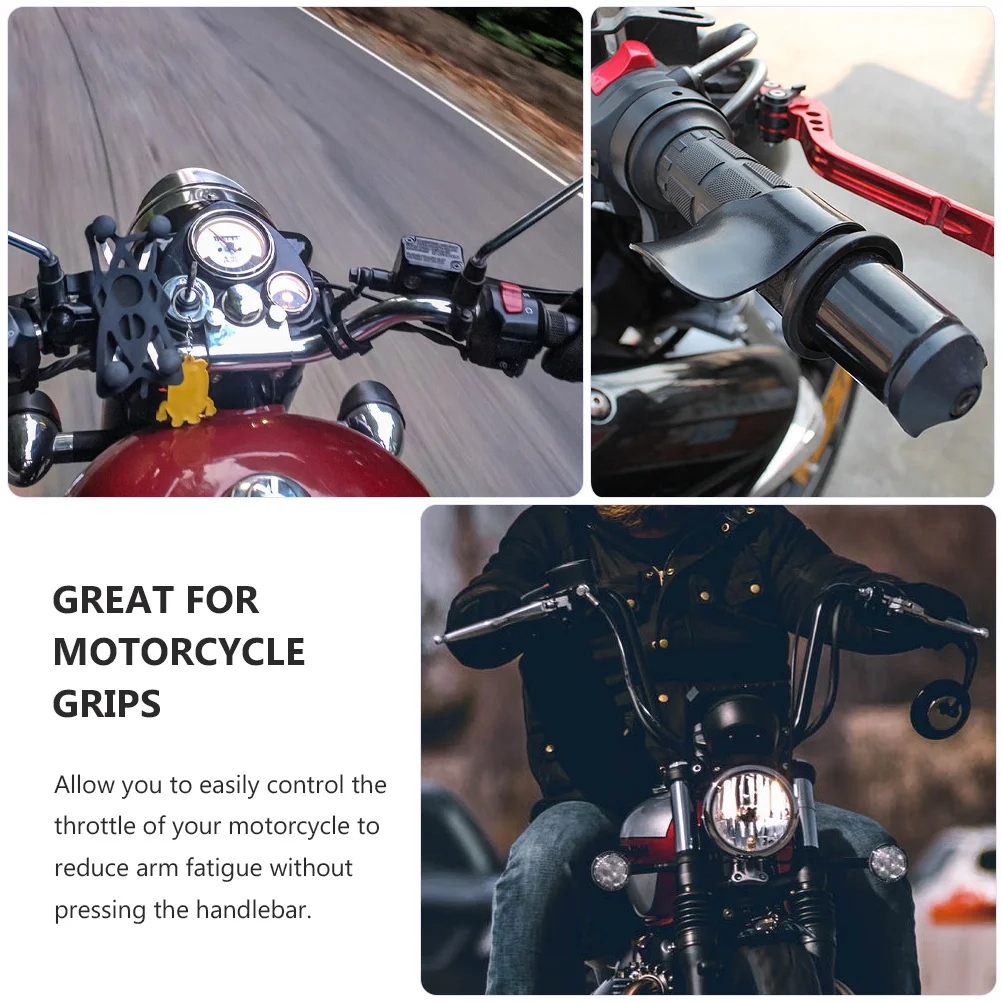 

2Pcs Throttle Assist Motorcycle Grip Control Wrist Rest Reduces Hand Fatigue Ergonomic Design Comfortable Long Distance Riding