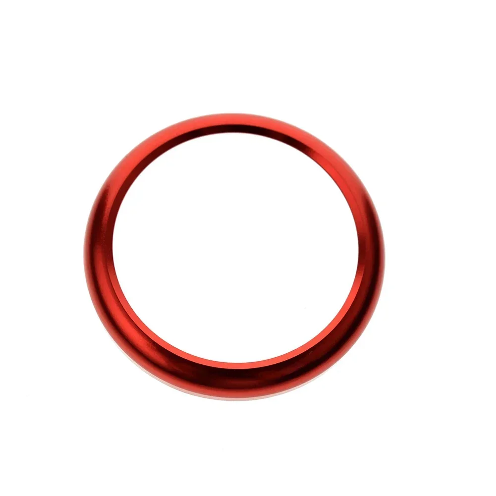 

1pcs Clock Trim Ring Dashboard Center Aluminum Alloy Interior Red Center Clock Compass Cover Scratch-resistant
