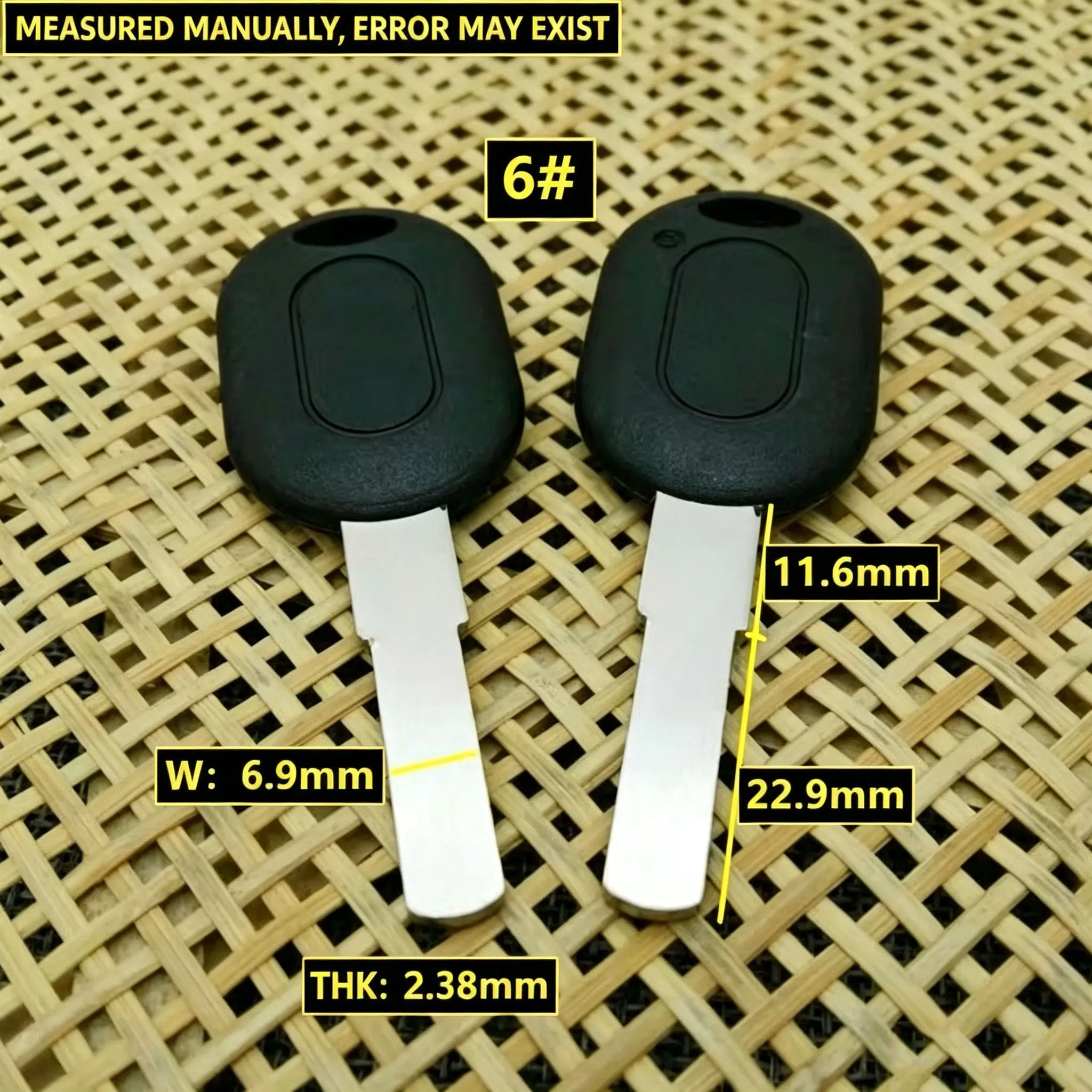 20pcs Lock Cylinder Key Blanks Best Quality House Home Door Key Embryo Tablet Keys for Home Security