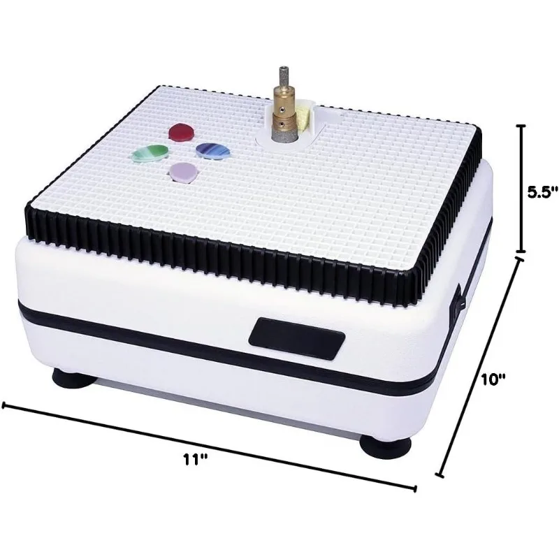 WizCG Glass Grinder, Precision Tool Edging Grinding Shaping Drilling, Essential Stained Glass Grinder Machine Mosai