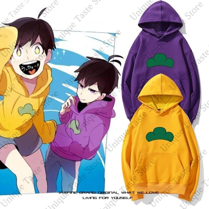 ‌ Sudaderas con capucha Osomatsu-san, sudadera con capucha con el mismo estampado a la moda para mujeres y hombres, sudadera holgada de tendencia, sudaderas informales de Anime Osomatsu San
