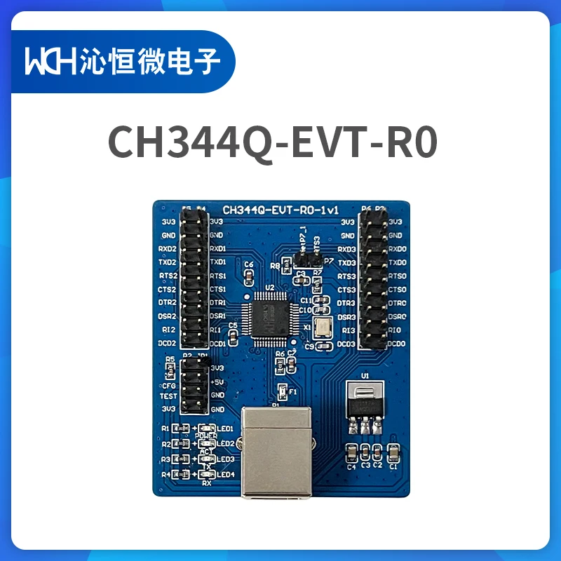 CH344Q-EVT USB to 4 Serial Port Evaluation Board