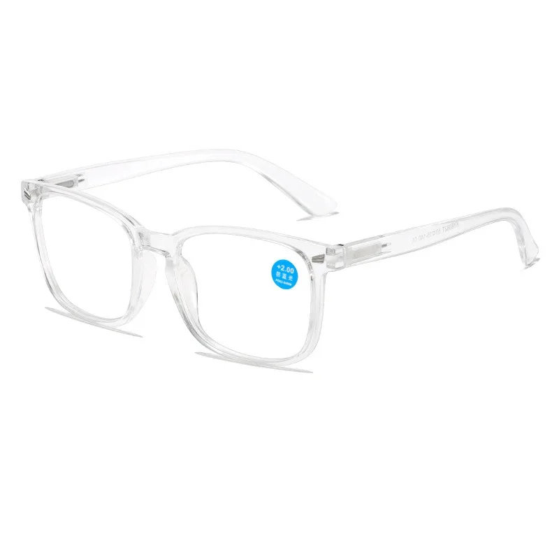 Quadratische Designer-Lesebrille für Herren und Damen, Federscharnier, fertige Presbyopie-Brille, Leser, hohe Dioptrien + 4,5 5,5 6,5 7,0 8,0