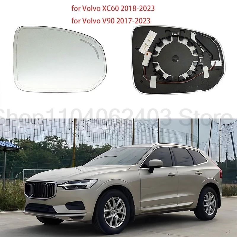 for Volvo XC60 V90 18-23 Mirrors Rear view mirrors heated/false anti-glare, blind spot assist, heated lens auto accessories