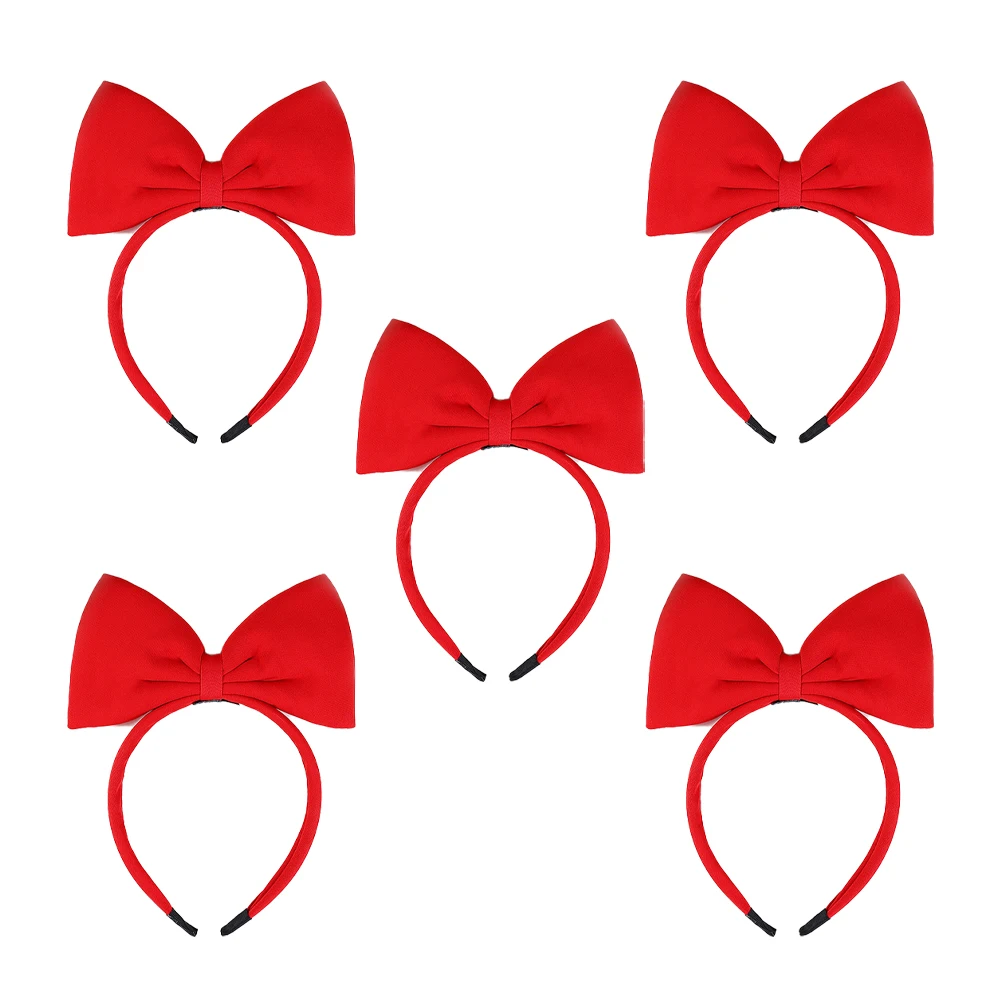 

5 шт./партия, головные уборы с красным бантом