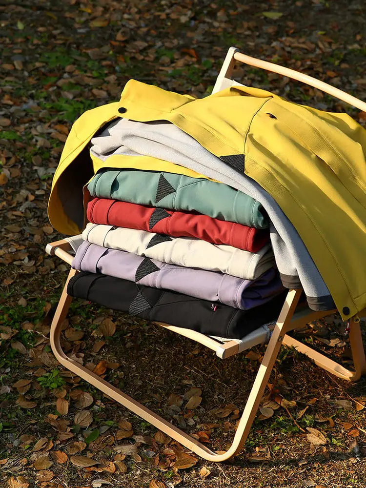 Unisex Outdoor Softshell Jacket Windproof Hooded Couples Style High Density Polyester Fabric Standard Fit Spring Season