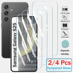 2/4Pcs Tempered Glass Screen Protector For Samsung Galaxy S26 S25 S24 Ultra S23 S22 Plus FE Clear Protective Cover Glass Film