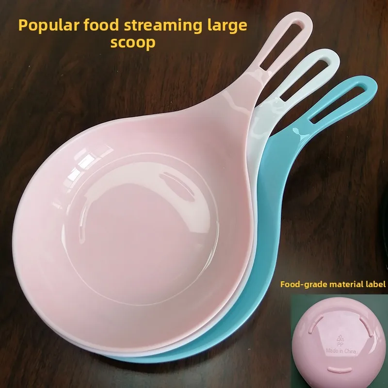 

White Handheld Spatula Di Korean Sle Adult Flat Plate Irregular ape Non-Handmade Plastic Dining Utensils for Eating Bro...