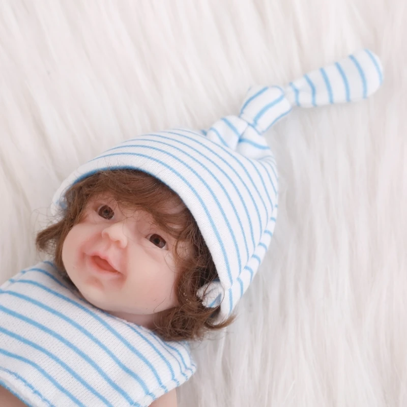 New Born Baby Doll Realistic New Born Baby Dolls Silicone Full Body Cute Small Baby Doll Realistic Simulation Doll