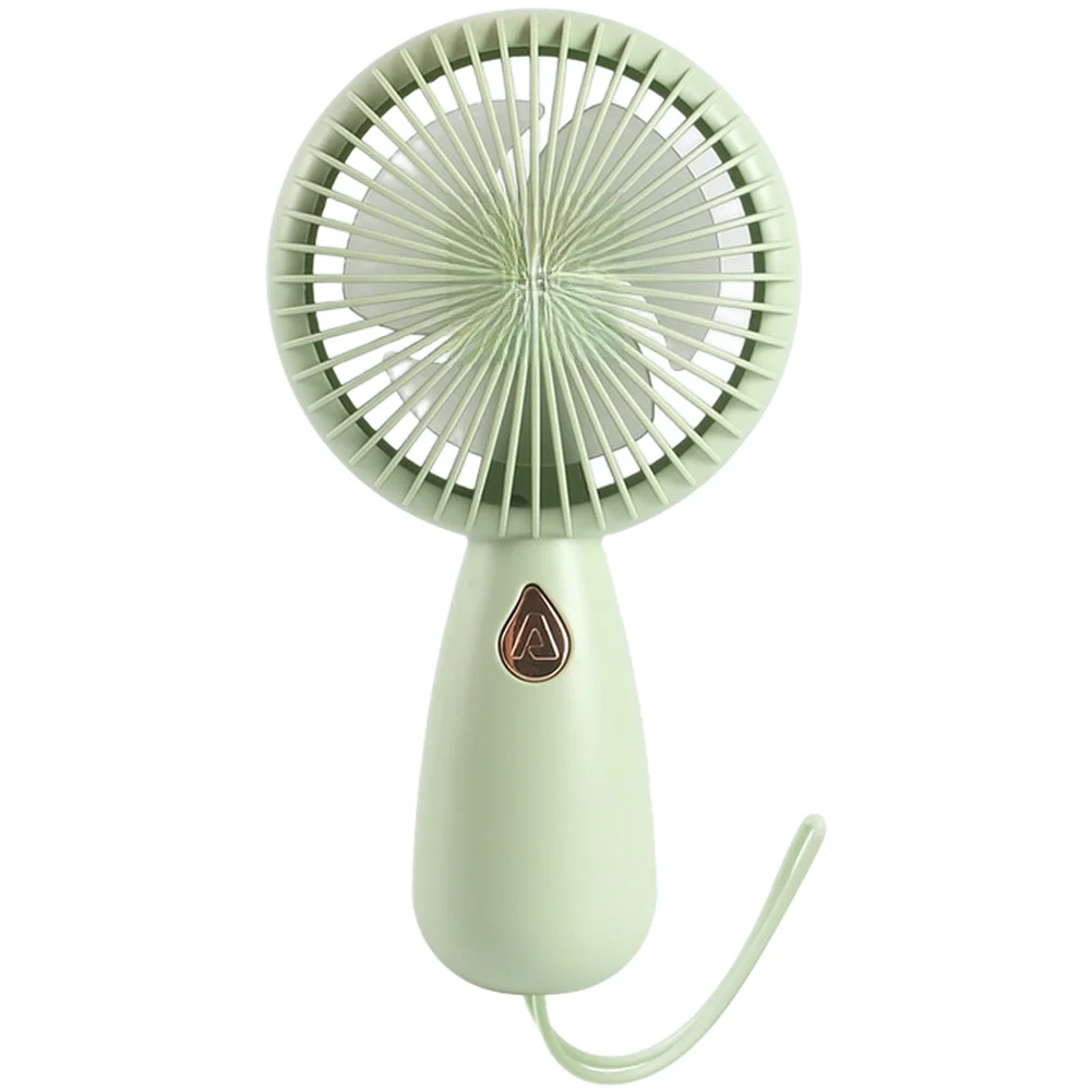LED Illuminated Handheld Fan USB Rechargeable 3 Control Quiet Operation Lightweight Plastic Construction 16x9cm