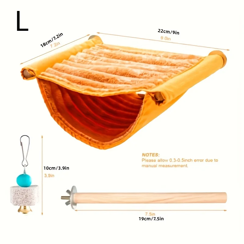 Removable Washable Pet Hanging Hammock Warm Nest Bed Bird Cage Perch for Parrot Lovebird Hamster - view 3