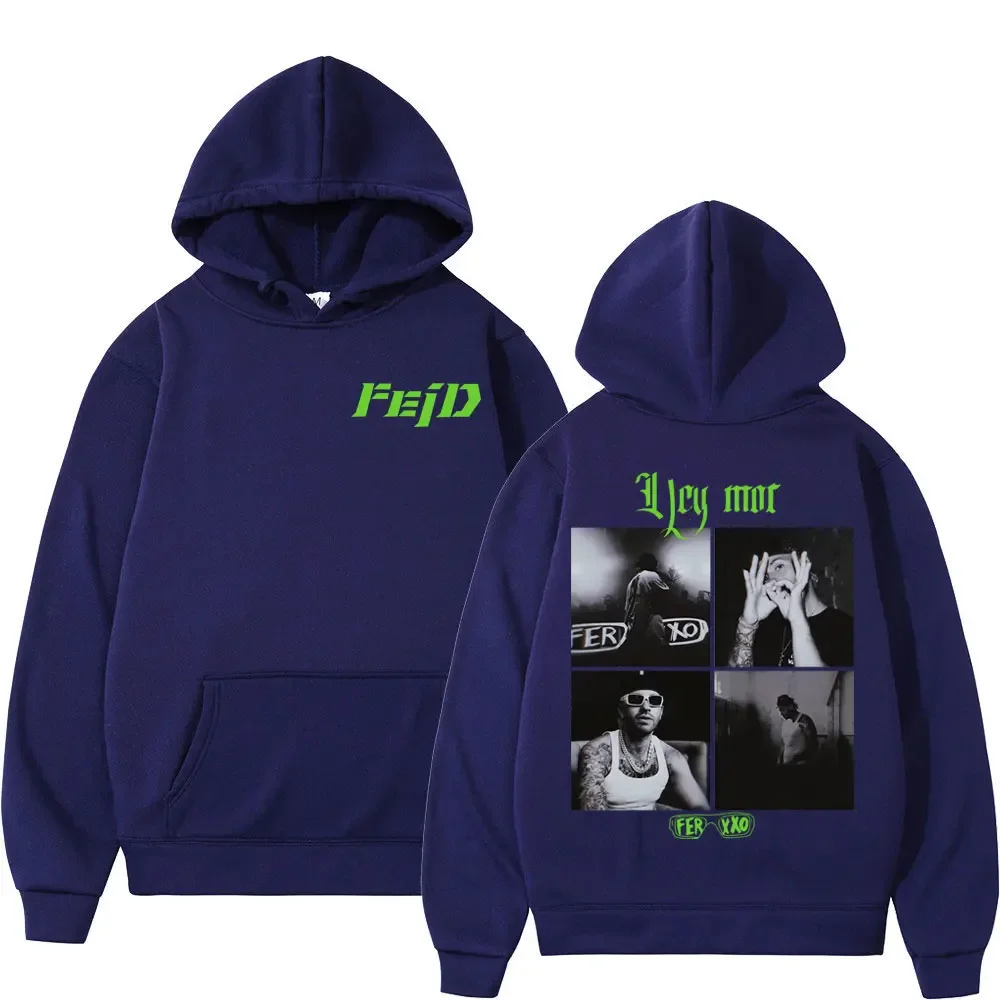 Rapper Feid Album Ferxxo Tour Felpa con cappuccio con stampa Uomo Donna Felpe moda di alta qualità Street Hip Hop Felpe oversize vintage