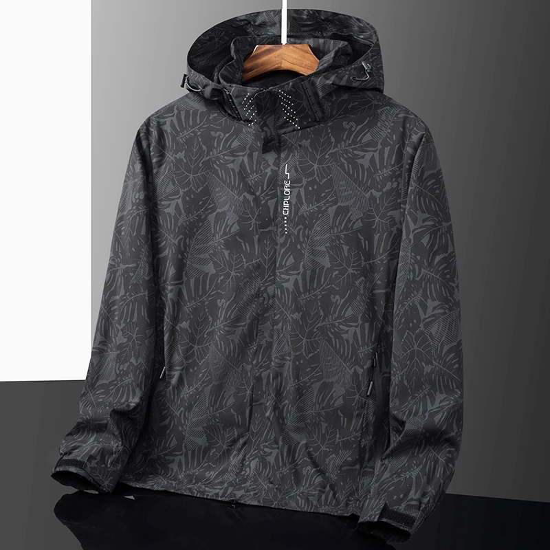 Gorpcore-Coupe-vent d'escalade imperméable pour hommes avec poignées amovibles, manteau de camping et de pêche, veste décontractée unisexe, mode printemps, 2024