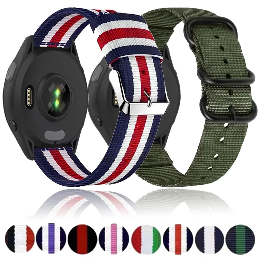 22mm Nylon Canvas Loop Strap For Huawei Watch GT7/GT7 Pro 46mm Three-ring Buckle Belt Huawei Watch 6 5 GT6 Pro GT6-5-4 Accessory
