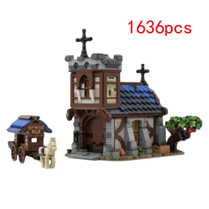 

Spot small particle MOC-148307 assembled building blocks, castle houses, medieval puzzle children's educational toys