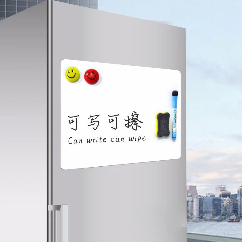 A2 A3 A4 Erasable PET Magnetic Message Board, Note Sticker Magnetic Whiteboard, Refrigerator Sticker, Home Decor Fridge Sticker