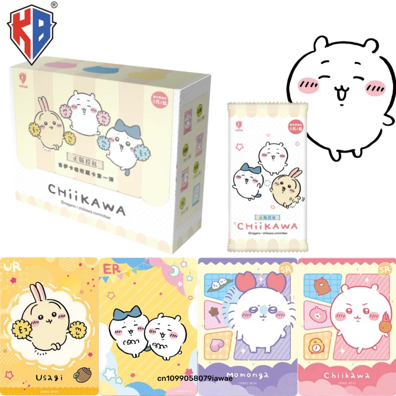 

KB Official New Cute Chiikawa Collectible Card Series Anime Merchandise Collectible Cards Children's Holiday Gift