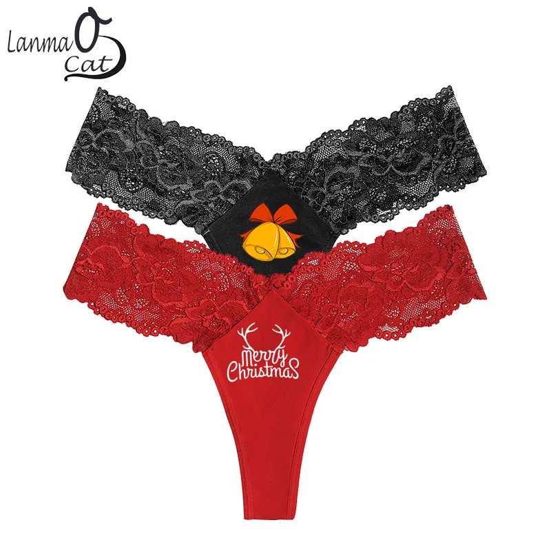 

Sexy Women's Lace Panties Xmas G String Ladies Floral Pantys Underpants Thongs Lace G String Panties For Female