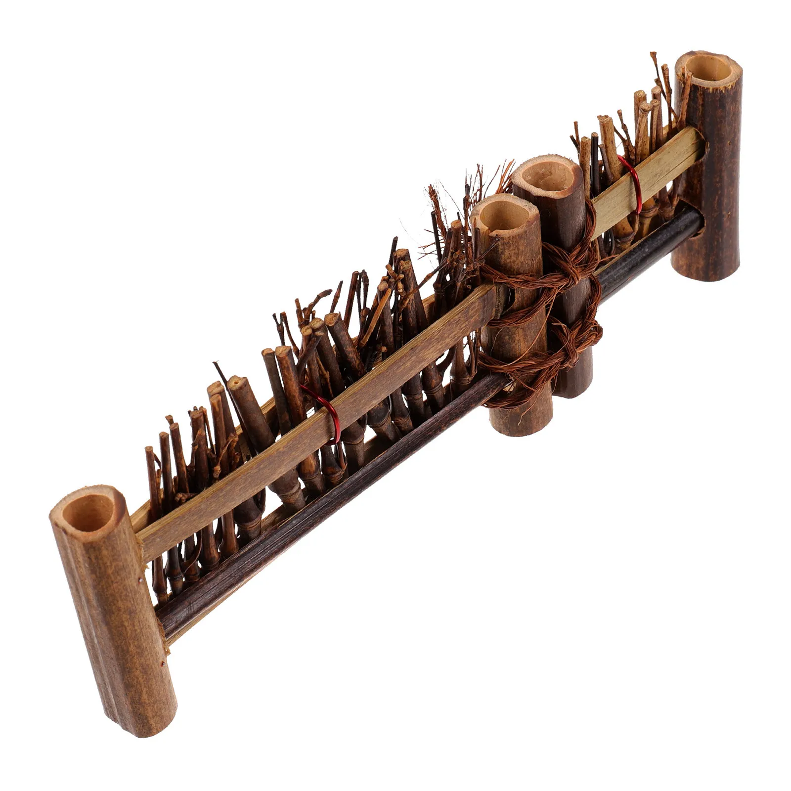 Mini Bamboo Fence Decor Delicate Micro Landscape Small Screen Tea Ceremony Decoration Micro Landscape Bamboo Screen Photo Prop
