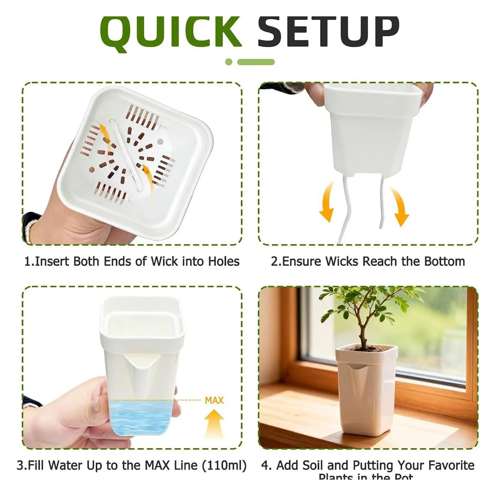 Starter Pots 10 Pieces Breathable Double Layer Drainage Double Layer Flower Pot Planting Cups For Indoor Outdoor Dorm Hotel