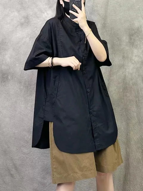 エレ レディース サマー ヴィンテージ オルト スヴェ イルト ルーズ プラスサイズ ファッショナブル トップ ハイエンド感 ネ ピュアカラー