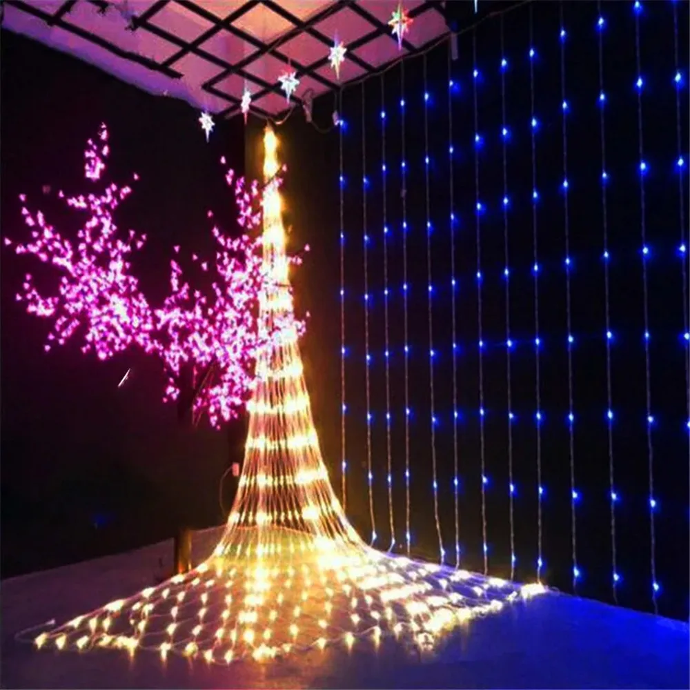 3*3m LED String Lights Waterfall Meteor Shower Rain String Light Christmas Led Festoon Holiday Decorative Lights for Home Garlan